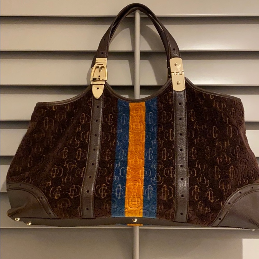 Unique Gucci...authentic suede and leather bag